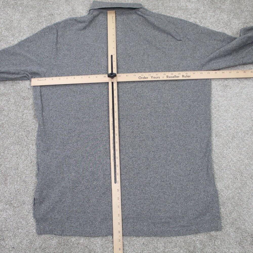 Polo Ralph Lauren Polo Shirt Adult XL Gray Long Sleeve Cotton Pullover - Picture 9 of 12